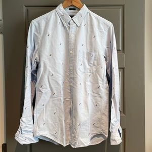 Jcrew Slim/Small embroidered button down